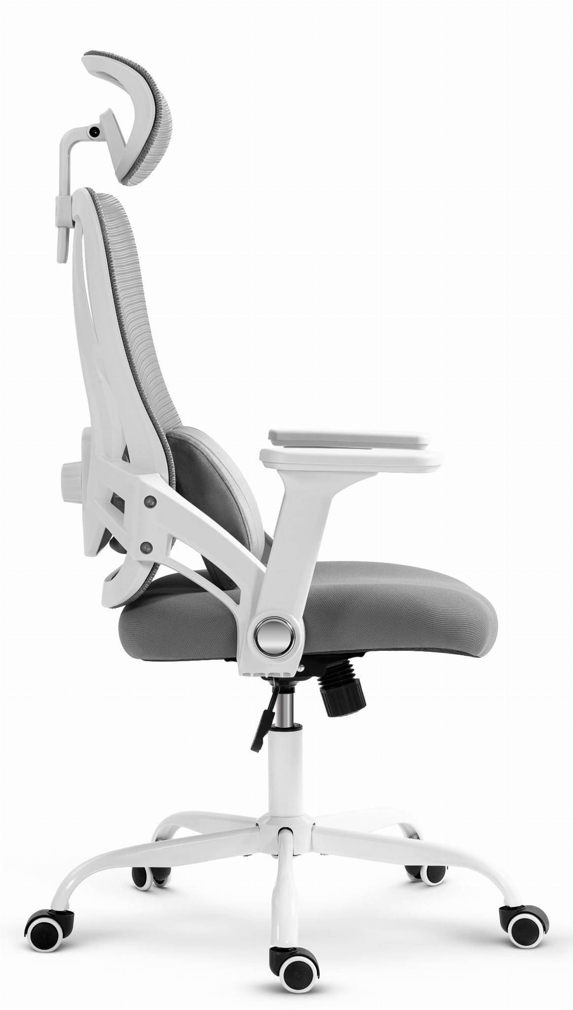 854A2738-1 Офісне крісло CABRO C507 сіро-біла тканина - Зображення 3