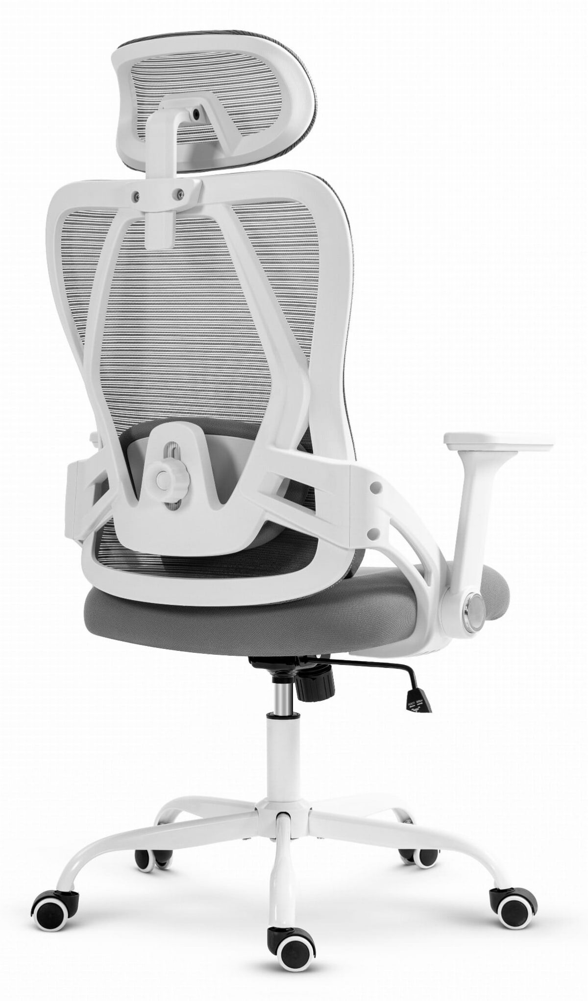 854A2742-1 Офісне крісло CABRO C507 сіро-біла тканина - Зображення 4