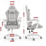 Геймерське крісло тканинне Hell's Chair HC-1000 Grey - Зображення 6