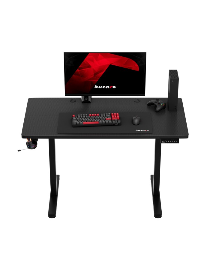huzaro-hero-81-black-electric-gaming-desk (1) Ігровий стіл Huzaro HZ-HERO 8.1 120 x 118 x 60 см ЧОРНИЙ - Зображення 6