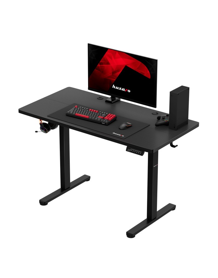 huzaro-hero-81-black-electric-gaming-desk (3) Ігровий стіл Huzaro HZ-HERO 8.1 120 x 118 x 60 см ЧОРНИЙ - Зображення 4