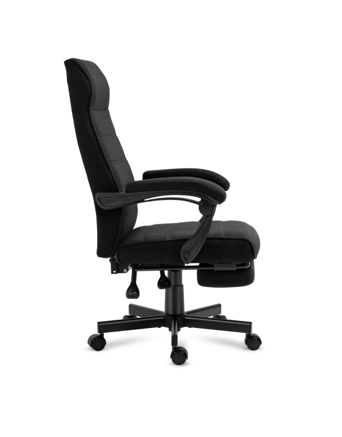mark-adler-boss-44-black-office-chair-1 Офісний стілець Mark Adler BOSS 4.4 чорного кольору з підставкою для ніг - Зображення 3