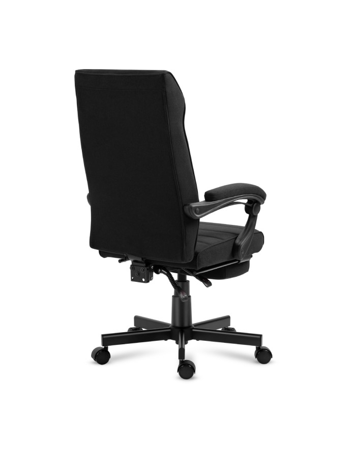 mark-adler-boss-44-black-office-chair-2 Офісний стілець Mark Adler BOSS 4.4 чорного кольору з підставкою для ніг - Зображення 4