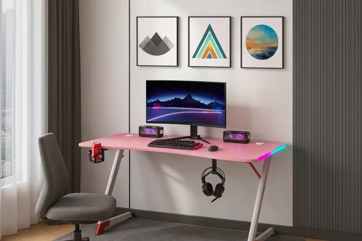 oyuddc.e38ed5.l-1 Ігровий стіл світлодіодний Ekspand BG01-140 рожевий - Зображення 7