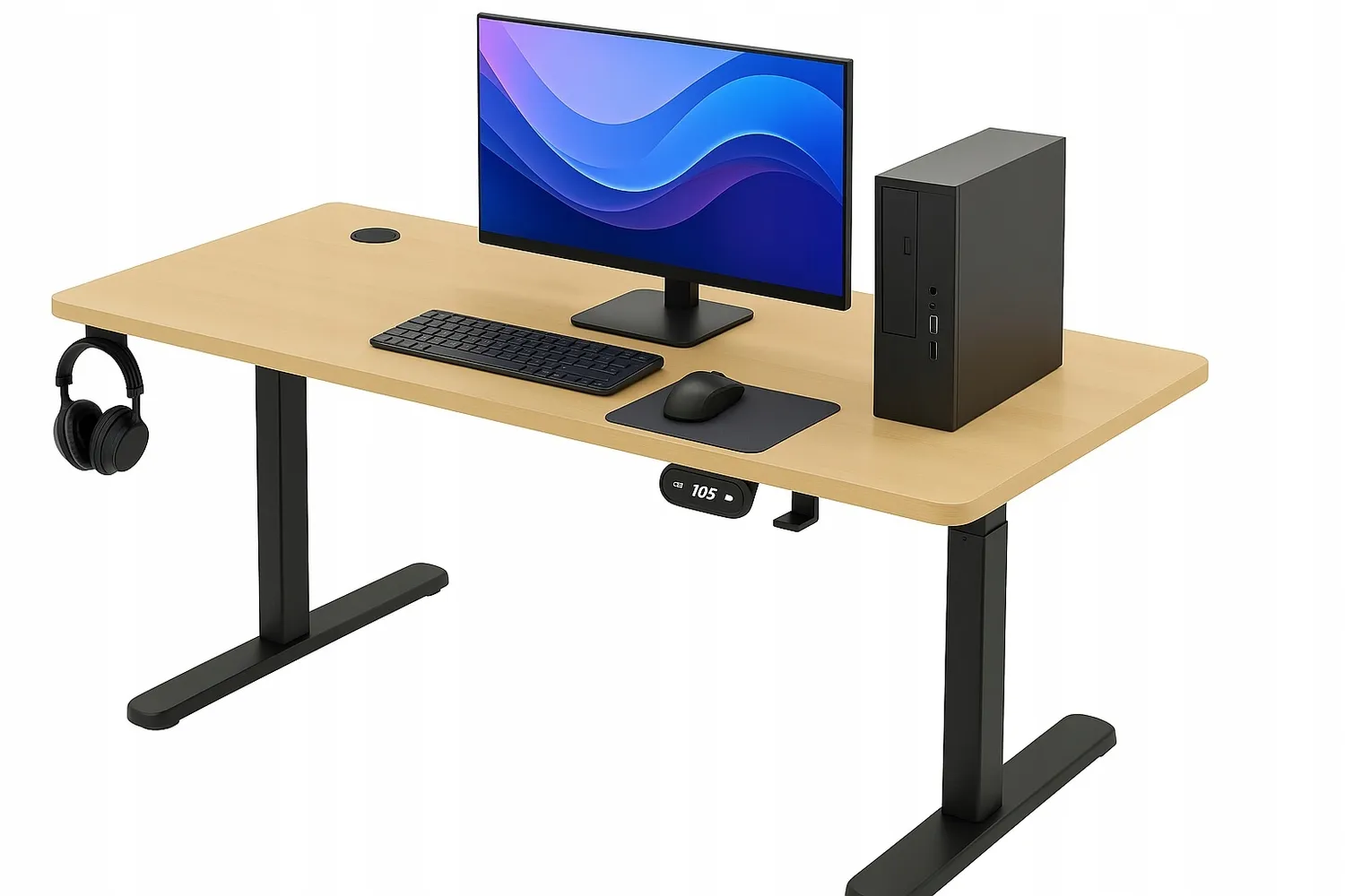 pdk383.0a8a60.xxl_ Ігровий стіл електричний Ekspand BR01-140 вільха/чорний - Зображення 1