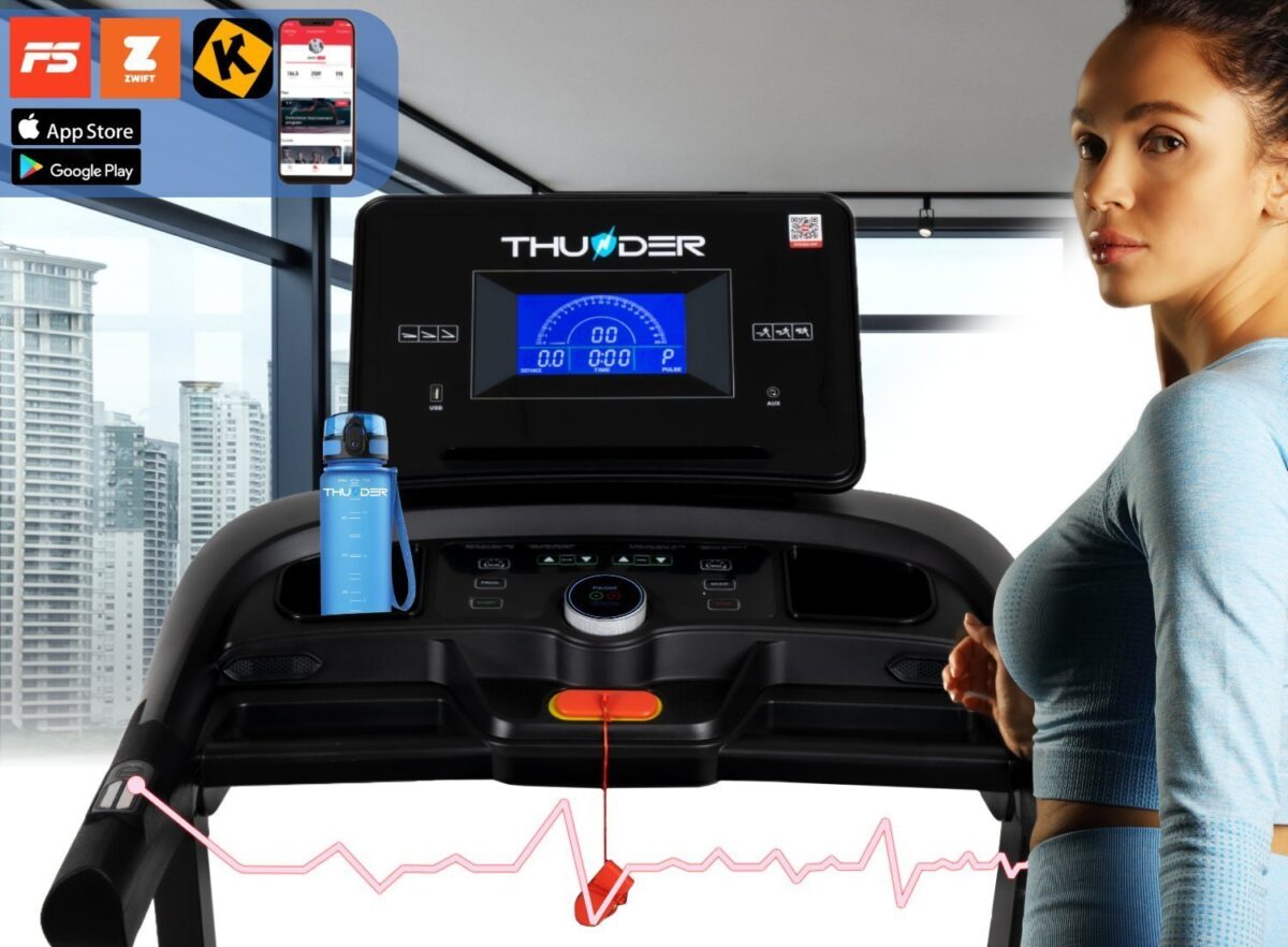 Бігова доріжка електрична THUNDER CORE-S-BLACK - Зображення 6