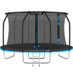 Батут THUNDER INSIDE ELITE з внутрішньою сіткою 12 футів 374 см чорно-блакитний