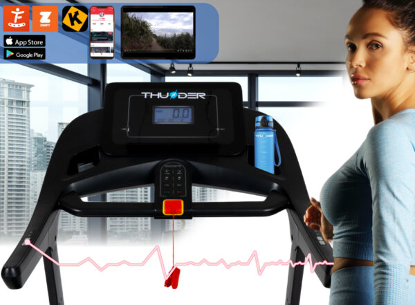 A Бігова доріжка електрична THUNDER PHENOM-S-BLACK - Зображення 5