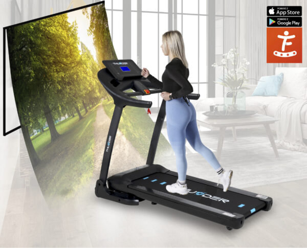 B Бігова доріжка електрична THUNDER PHENOM-S-BLACK - Зображення 8