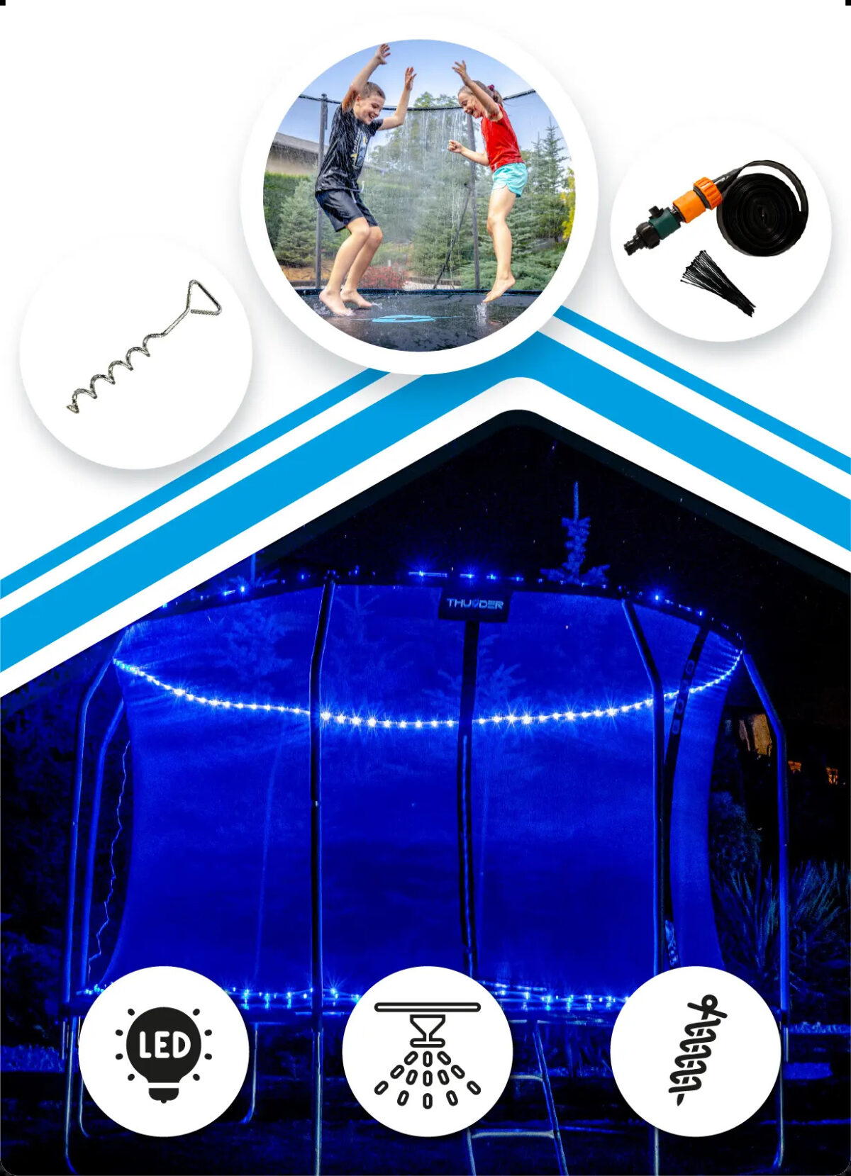 product_image_444053_609957-2 Батут THUNDER INSIDE ELITE з внутрішньою сіткою 16 футів 488 чорний - Зображення 10