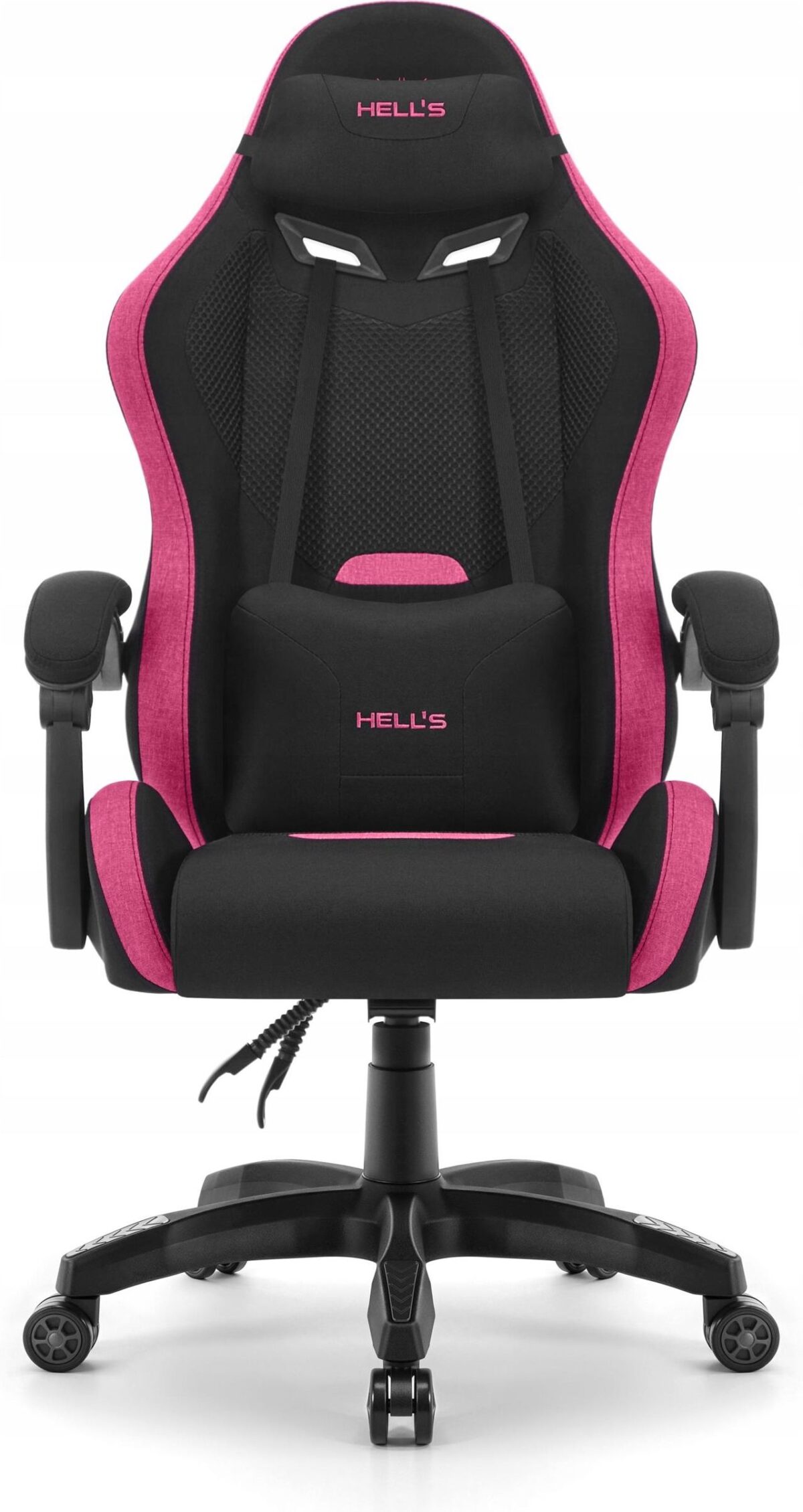 Геймерське крісло Hell's Chair HC-1012 Black Pink тканина - Зображення 2
