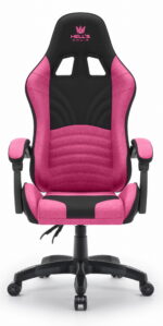 Геймерське крісло Hell's Chair Rainbow 2.0 Pink Black тканина - Зображення 4