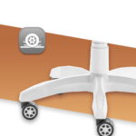 Геймерське крісло Hell's Chair Rainbow Biege екошкіра - Зображення 5