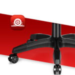 Геймерське крісло Hell's Chair HC-1000 Black LED тканинне - Зображення 7