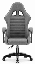 Геймерське крісло Hell's Chair HC-1003 2.0 Grey Black тканина - Зображення 4