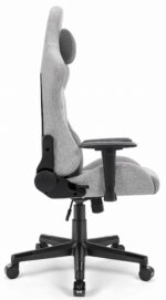 Геймерське крісло Hell's Chair HC-1006 Grey Black тканина - Зображення 2