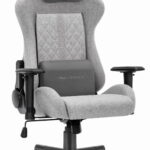 Геймерське крісло Hell's Chair HC-1006 Grey Black тканина