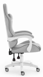 Геймерське крісло Hell's Chair HC-1008 Grey White 2.0 тканина/сітка - Зображення 4