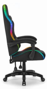 Геймерське крісло Hell's Chair HC-1012 Black LED RGB тканина - Зображення 3