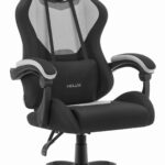 Геймерське крісло Hell's Chair HC-1012 Black Grey тканина