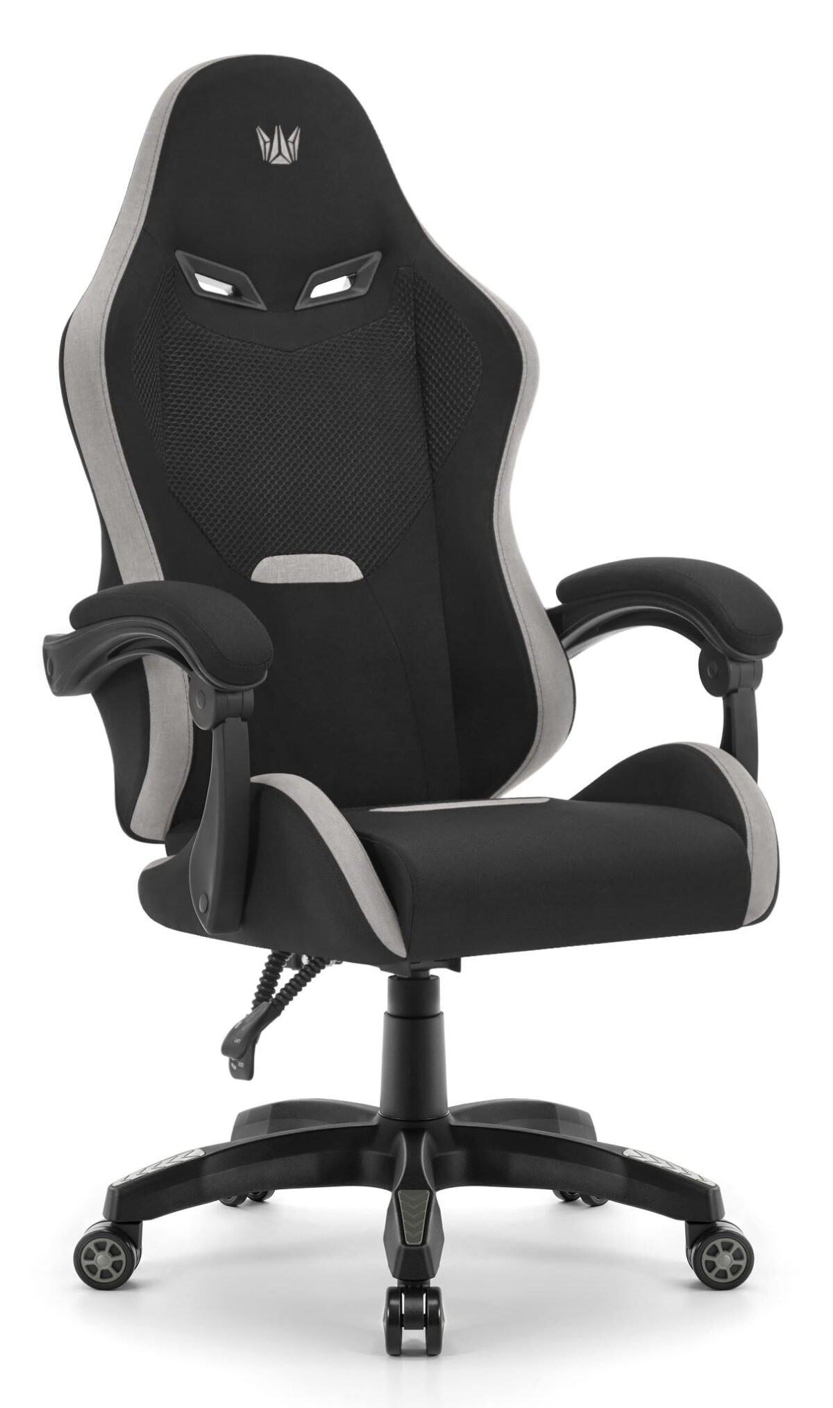 Геймерське крісло Hell's Chair HC-1012 Black Grey тканина/замша - Зображення 2