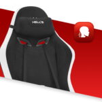 Геймерське крісло Hell's Chair HC-1012 Black White тканина - Зображення 7