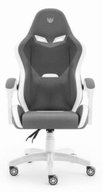 Геймерське крісло Hell's Chair HC-1012 Grey White тканина - Зображення 2