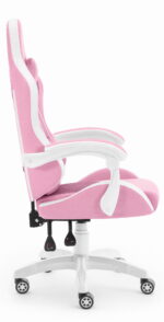 Геймерське крісло Hell's Chair HC-1012 Pink White тканина - Зображення 3