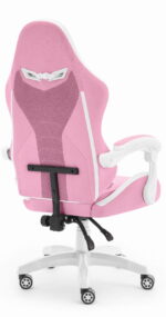 Геймерське крісло Hell's Chair HC-1012 Pink White тканина - Зображення 4
