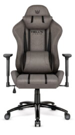 Геймерське крісло Hell's Chair HC-1013 Grey Black тканина - Зображення 2
