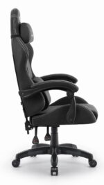 Геймерське крісло Hell's Chair HC-1014 Black White тканина - Зображення 4