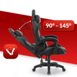 Геймерське крісло Hell's Chair HC-1014 Black White тканина - Зображення 7