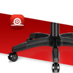 Геймерське крісло Hell's Chair HC-1014 Black White тканина - Зображення 9