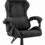 Геймерське крісло Hell's Chair HC-1014 Black White тканина