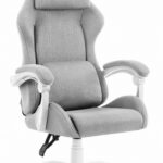 Геймерське крісло Hell's Chair HC-1014 Grey White тканина