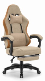 Геймерське крісло Hell's Chair HC-1015 Beige тканина
