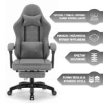 Геймерське крісло Hell's Chair HC-1015 Grey тканина - Зображення 8