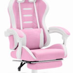 Геймерське крісло Hell's Chair HC-1039 2.0 Pink White тканина