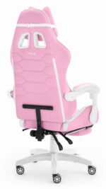 Геймерське крісло Hell's Chair HC-1039 2.0 Pink White тканина - Зображення 3