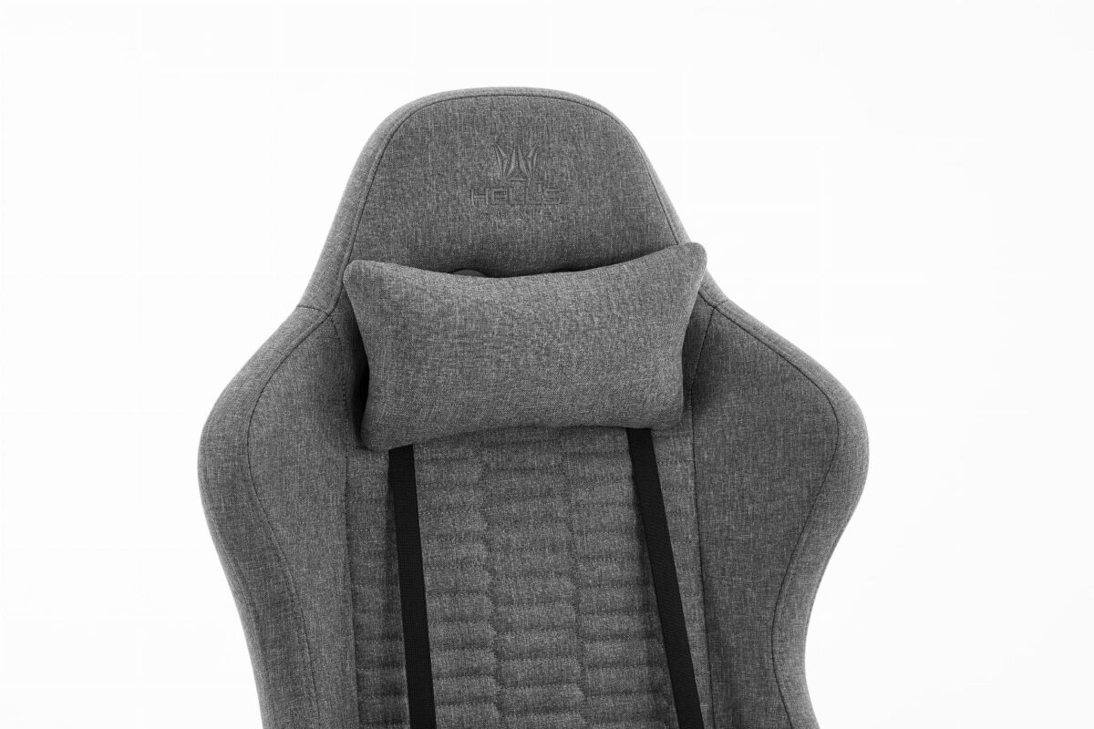Геймерське крісло Hell's Chair HC-2000 Grey Black тканина - Зображення 6