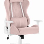 Геймерське крісло Hell's Chair HC-2000 Pink White тканина