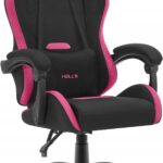 Геймерське крісло Hell's Chair HC-1012 Black Pink тканина
