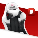 Геймерське крісло екошкіра Hell's Chair HC- 1004 White-Black - Зображення 2