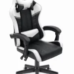 Геймерське крісло екошкіра Hell's Chair HC- 1004 White-Black