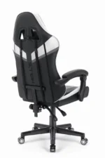 Геймерське крісло екошкіра Hell's Chair HC- 1004 White-Black - Зображення 8