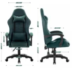 Геймерське крісло тканинне Hell's Chair HC-1000 Green - Зображення 4