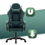 Геймерське крісло тканинне Hell's Chair HC-1000 Green - Зображення 7
