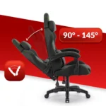 Геймерське крісло Hell's Chair HC-1014 Black Green тканина - Зображення 7