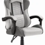 Геймерське крісло тканинне Hell's Chair HC-1000 Grey-Blaсk