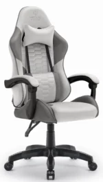 Геймерське крісло тканинне Hell's Chair HC-1000 Grey-Blaсk